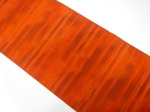 変わり織　横段模様織り出し　暈し名古屋帯